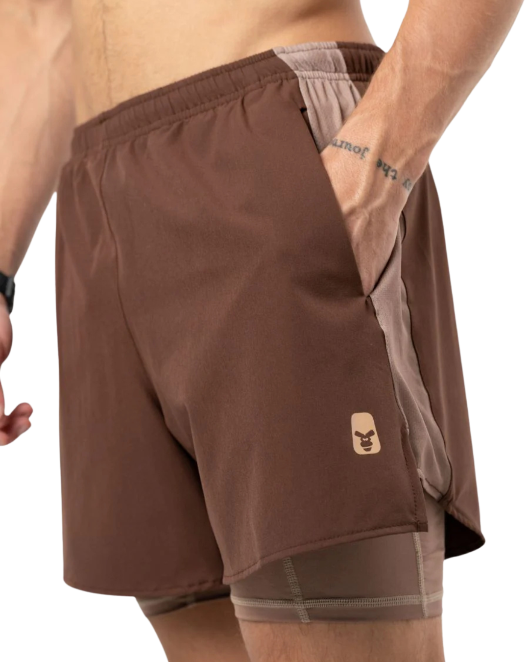 PANTALONETA RUNNING NO RULES CHOCOLATE