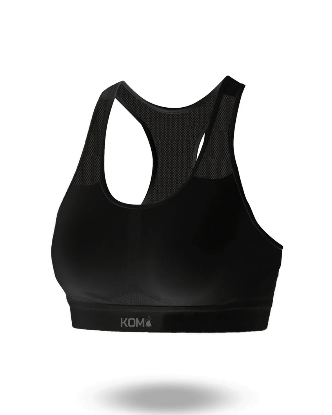 TOP KOM EN MICROFIBRA NEGRO DAMA