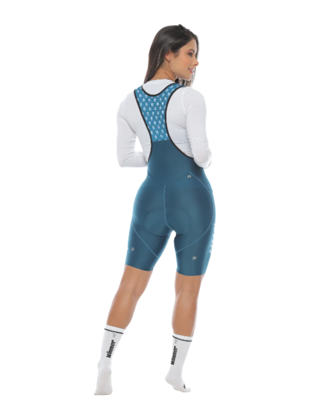 PANTALONETA CON TIRAS WINNER HIBRID AZUL PETROLEO DAMA