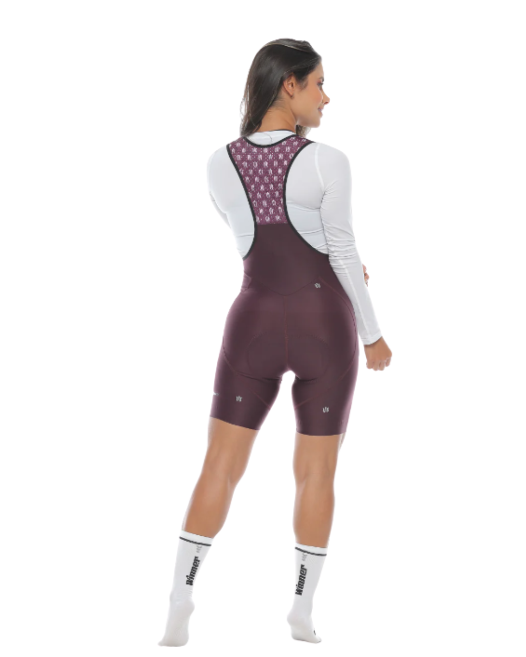 PANTALONETA CON TIRAS WINNER HIBRID VINO TINTO DAMA