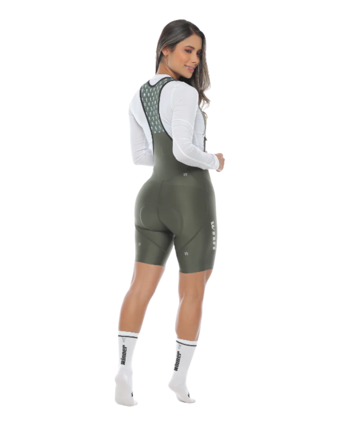 PANTALONETA CON TIRAS WINNER HIBRID VERDE DAMA