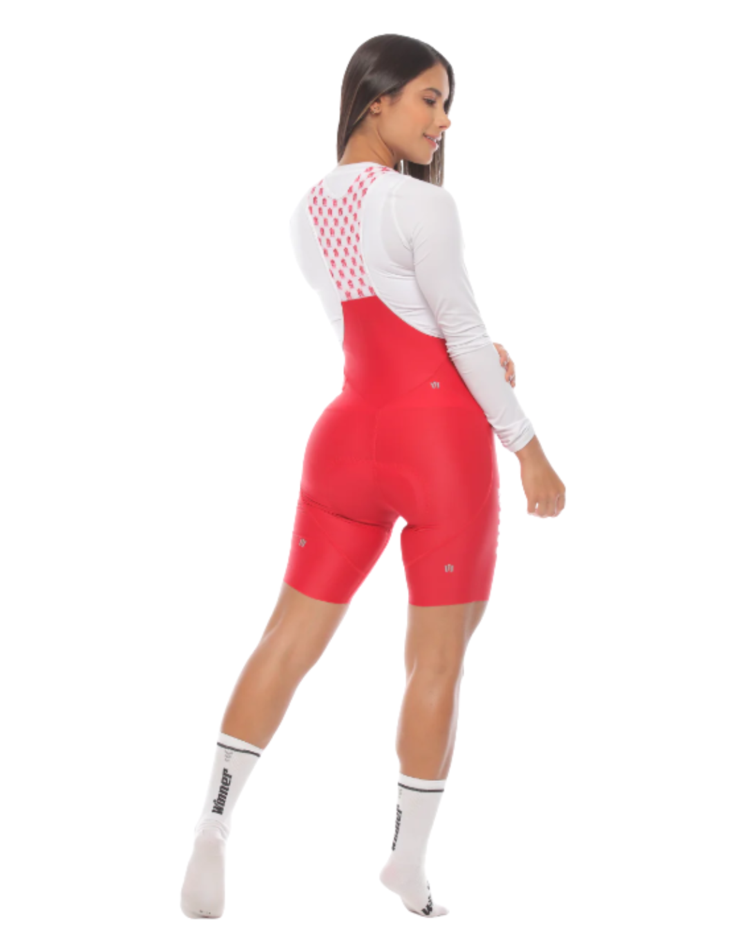 PANTALONETA CON TIRAS WINNER HIBRID ROJO DAMA