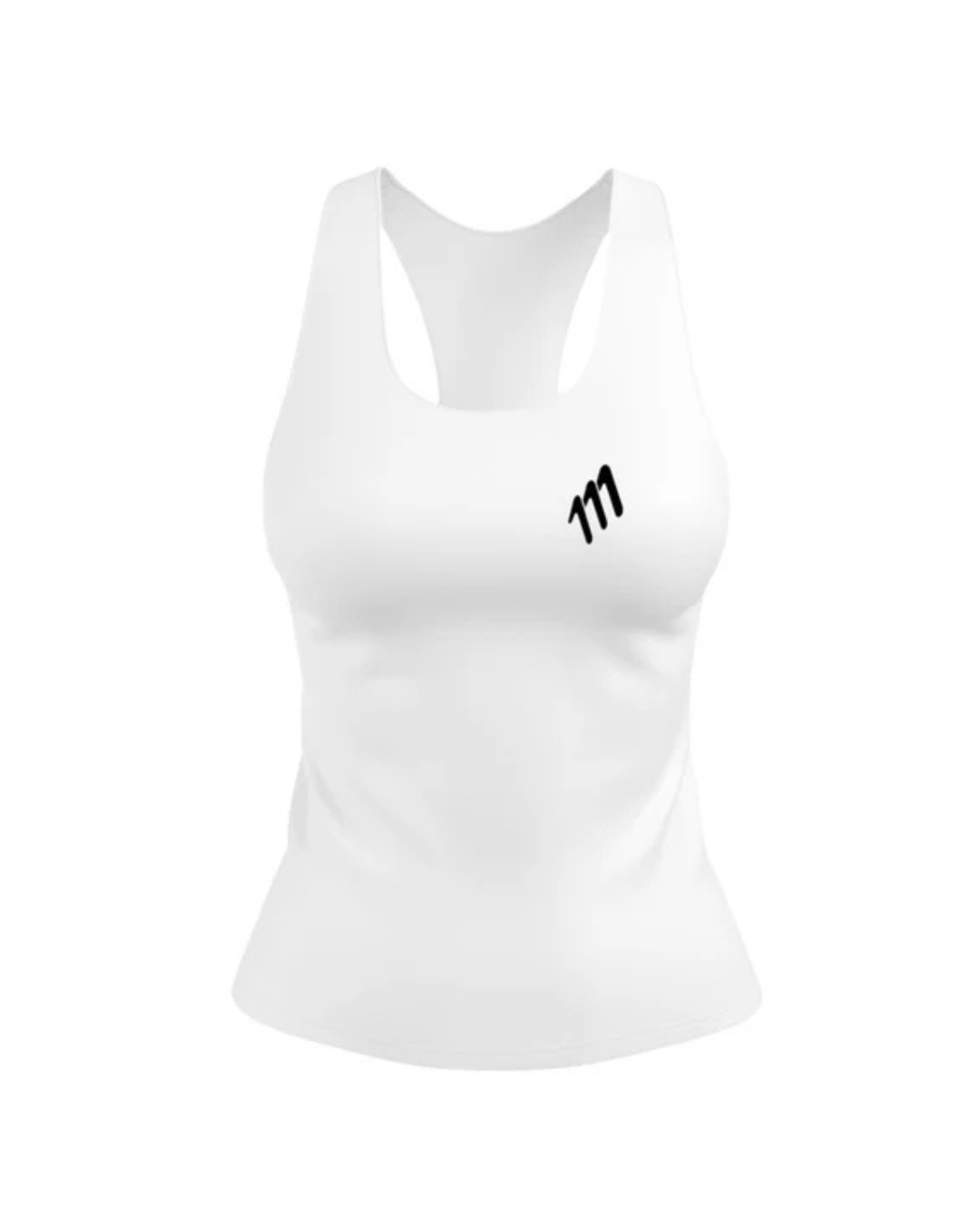 CAMISETA RUNNING 111 TANK MANGA SISA BLANCO DAMA