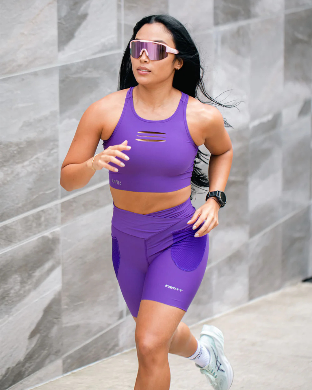 LICRA RUNNING KAFITT MORADA DAMA
