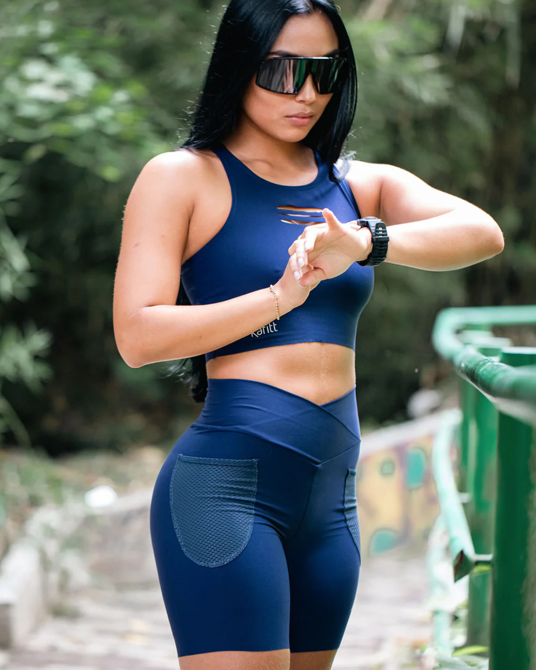 LICRA RUNNING KAFITT AZUL DAMA