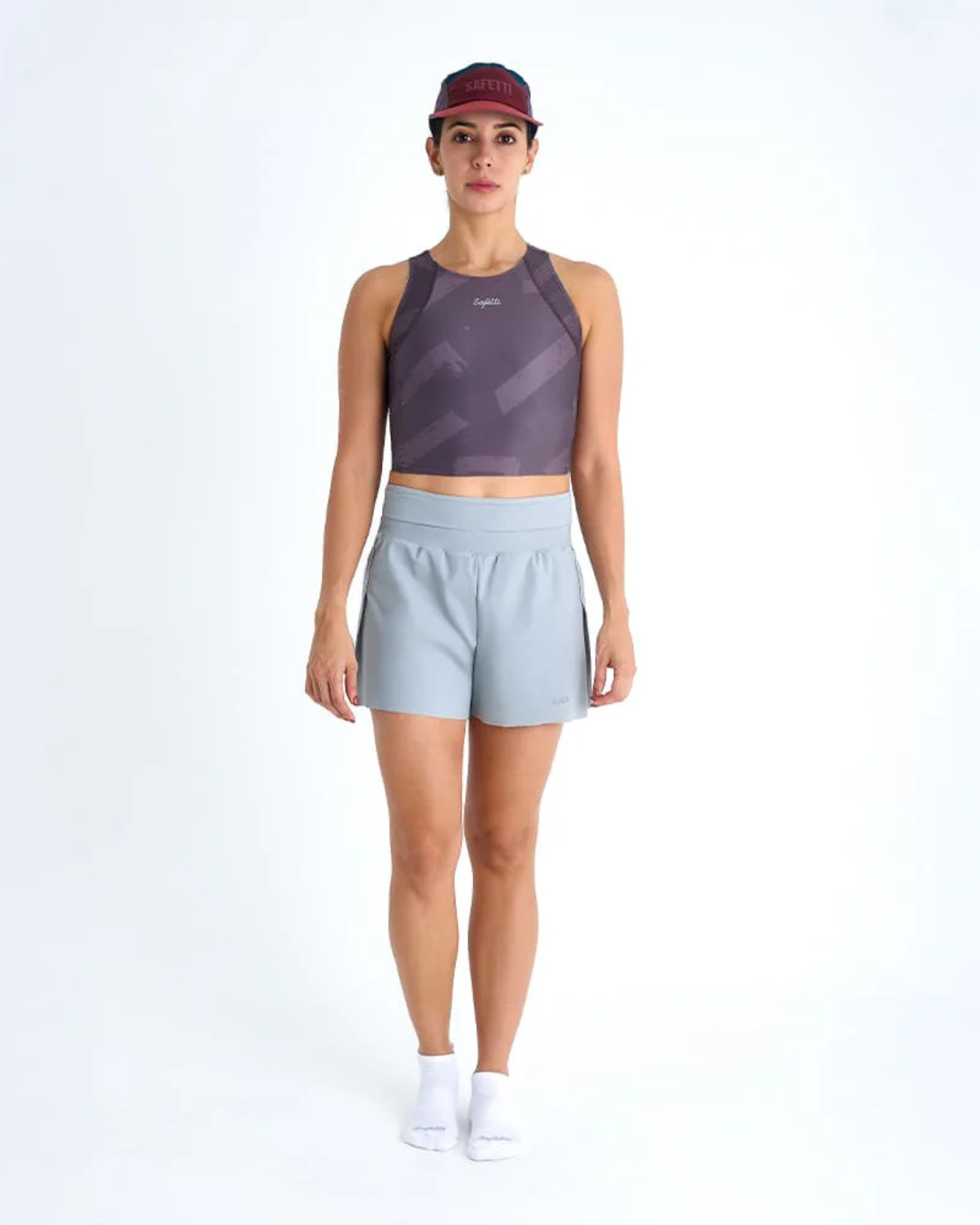PANTALONETA RUNNING/PADEL SAFETTI GRIS DAMA