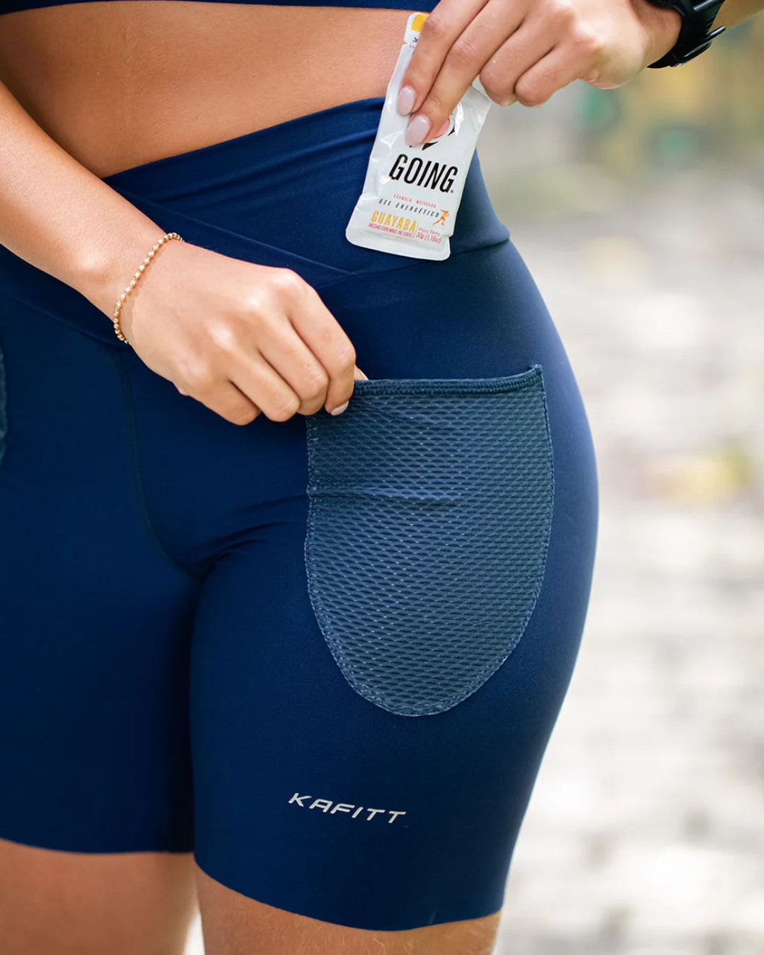 LICRA RUNNING KAFITT AZUL DAMA