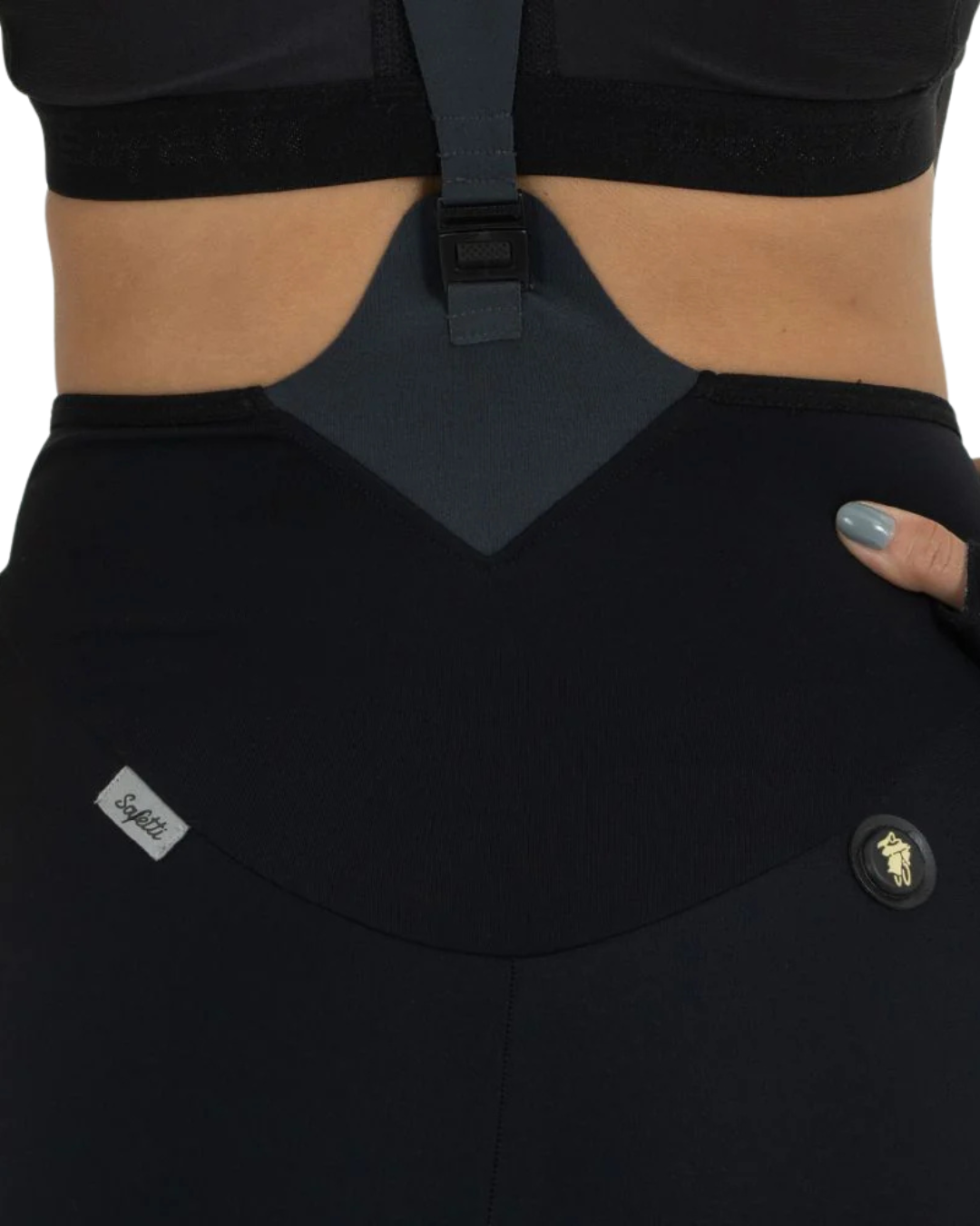 PANTALONETA CON TIRAS SAFETTI TOSCANA 2.0 NEGRO DAMA