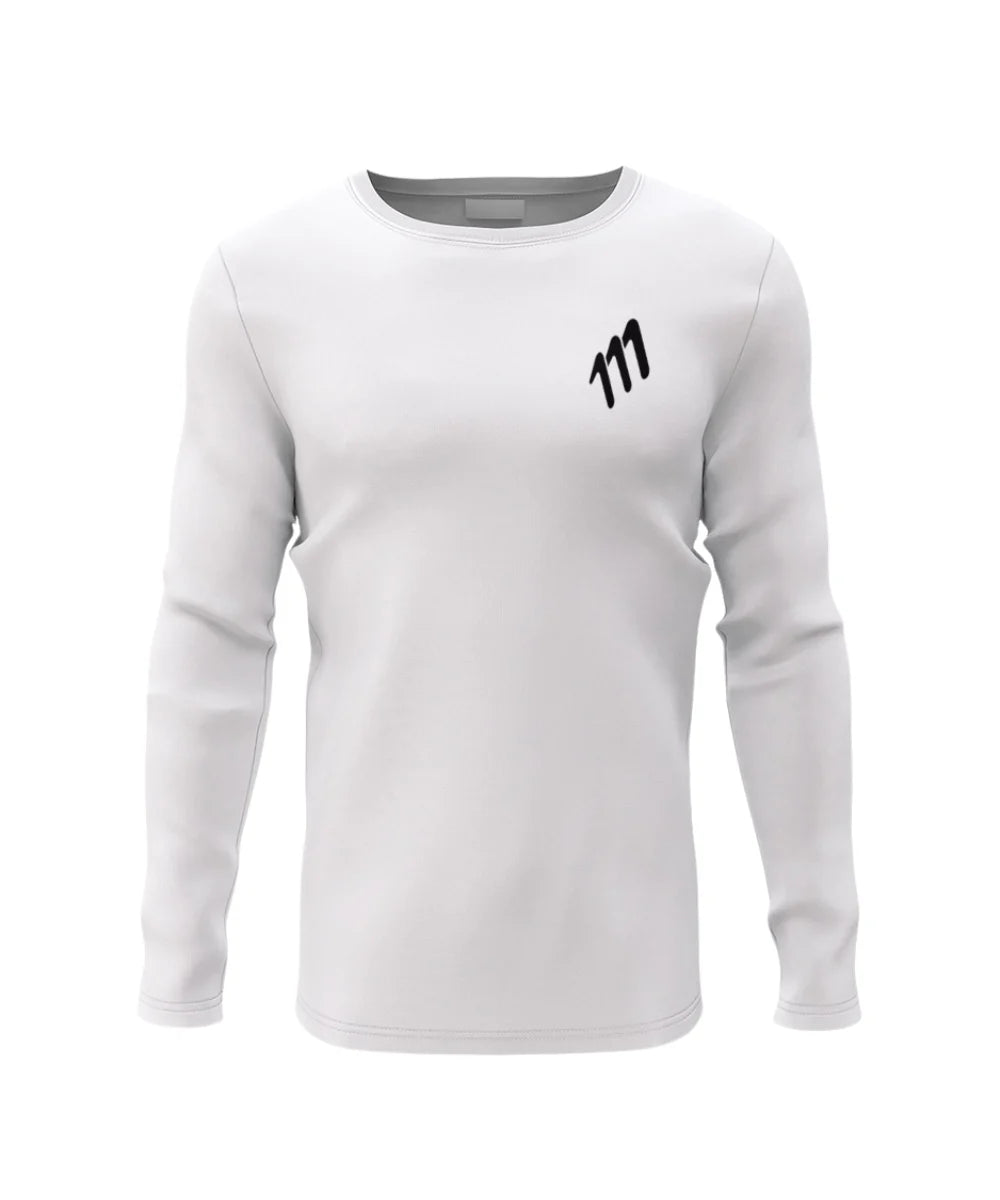 CAMISETA RUNNING 111 MANGA LARGA BLANCA HOMBRE