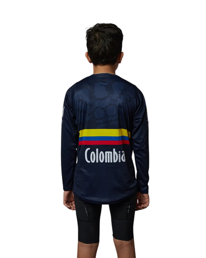 BUZO BMX NIÑOS FEDERACIÓN COLOMBIA AZUL