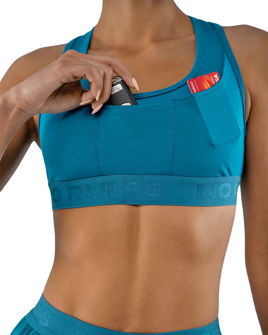 TOP RUNNING NO RULES PRO AZUL AQUA