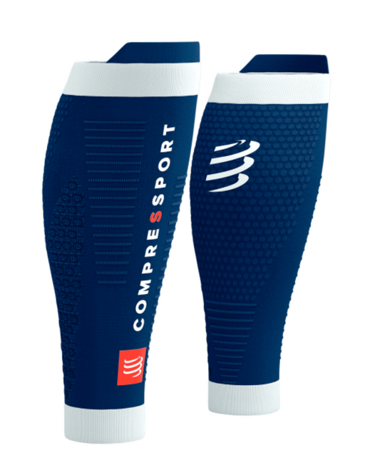 PANTORILLERAS COMPRESSPORT R2 3.0 AZUL /BLANCO UNISEX