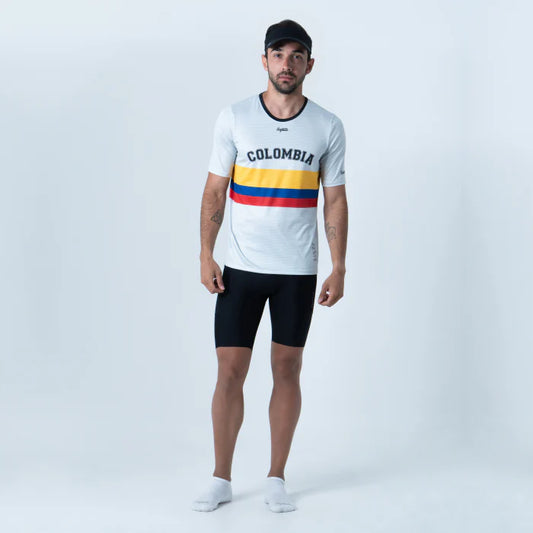 CAMISETA RUNNING SAFETTI RETRO COLOMBIA HOMBRE