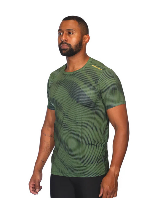 CAMISETA RUNNING ELEVEN VERDE HOMBRE