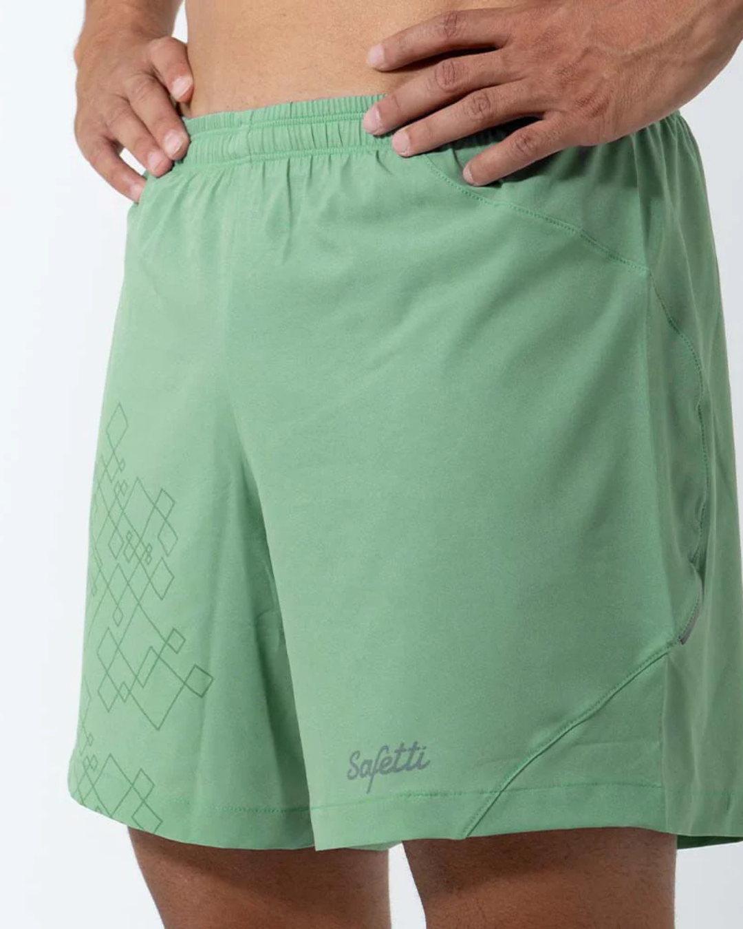PANTALONETA RUNNING SAFETTI VENTURI LIGHT VERDE PISTACHIO HOMBRE