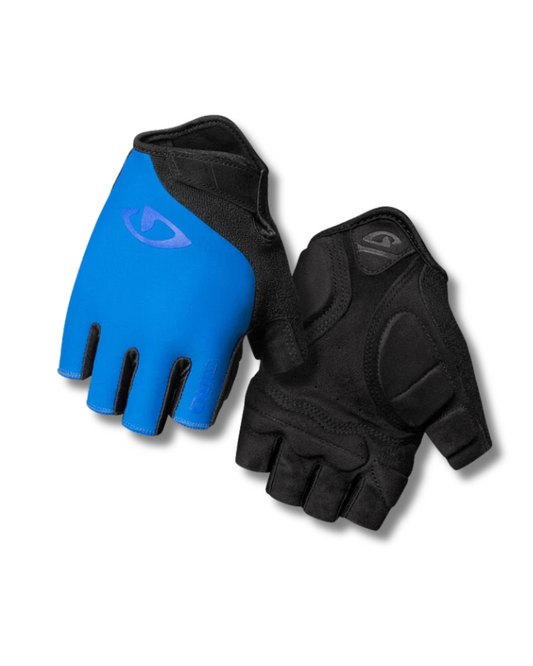 GUANTES CICLISMO GIRO JAG´ETTE  DEDO CORTO AZUL REY DAMA