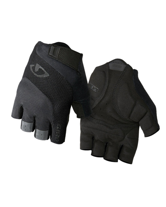 GUANTES CICLISMO GIRO BRAVO GEL DEDO CORTO NEGRO UNISEX