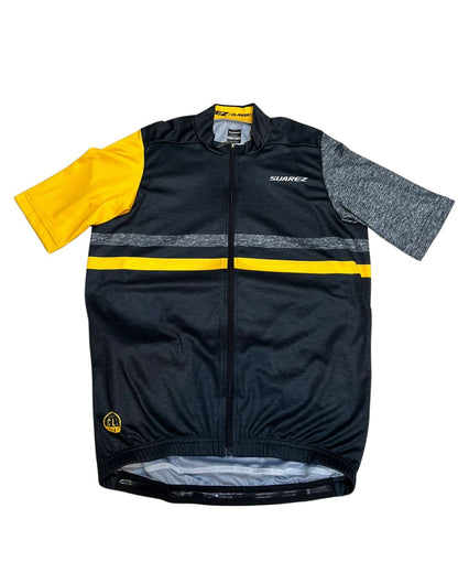 JERSEY MC SUAREZ CLASSIC NEGRO CON MANGAS AMARILLO HOMBRE