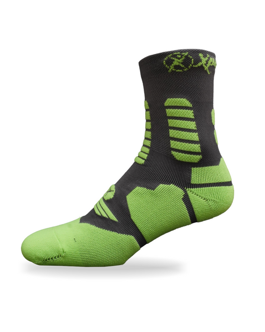 MEDIAS XPEDITION MARATÓN 6”BOT GRIS/VERDE UNISEX