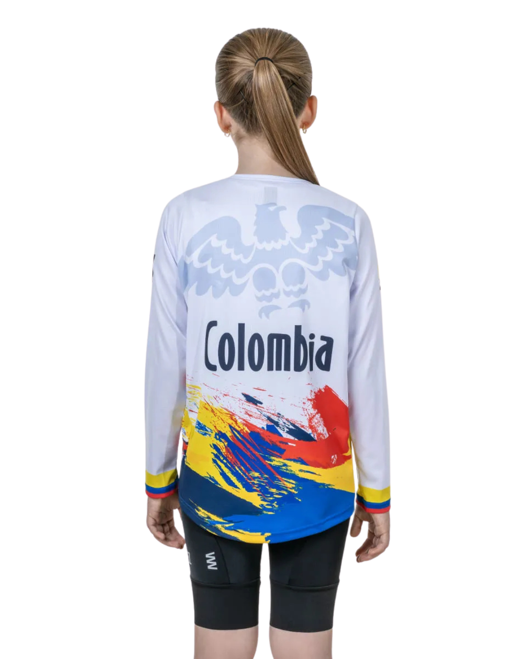 BUZO BMX NIÑOS FEDERACIÓN COLOMBIA BLANCO