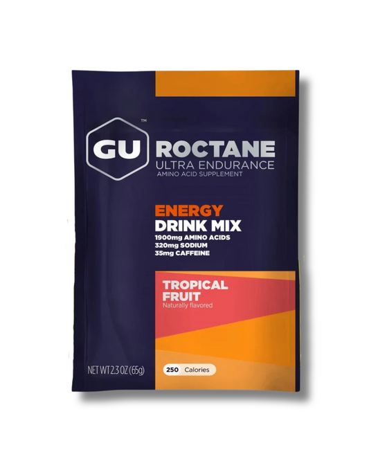 ROCTANE ENERGY DRINK MIX GU FRUTAS TROPICALES CON CAFEÍNA
