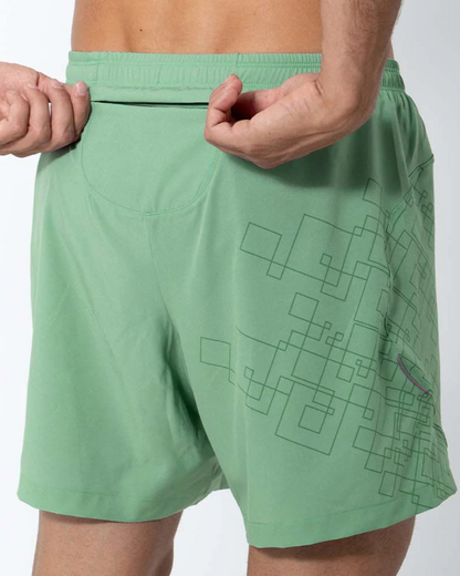 PANTALONETA RUNNING SAFETTI VENTURI LIGHT VERDE PISTACHIO HOMBRE