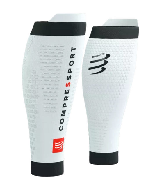 PANTORILLERAS COMPRESSPORT R2 3.0 BLANCO / NEGRO UNISEX
