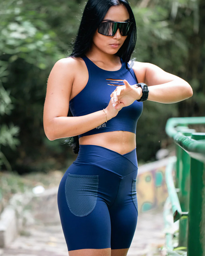LICRA RUNNING KAFITT AZUL DAMA