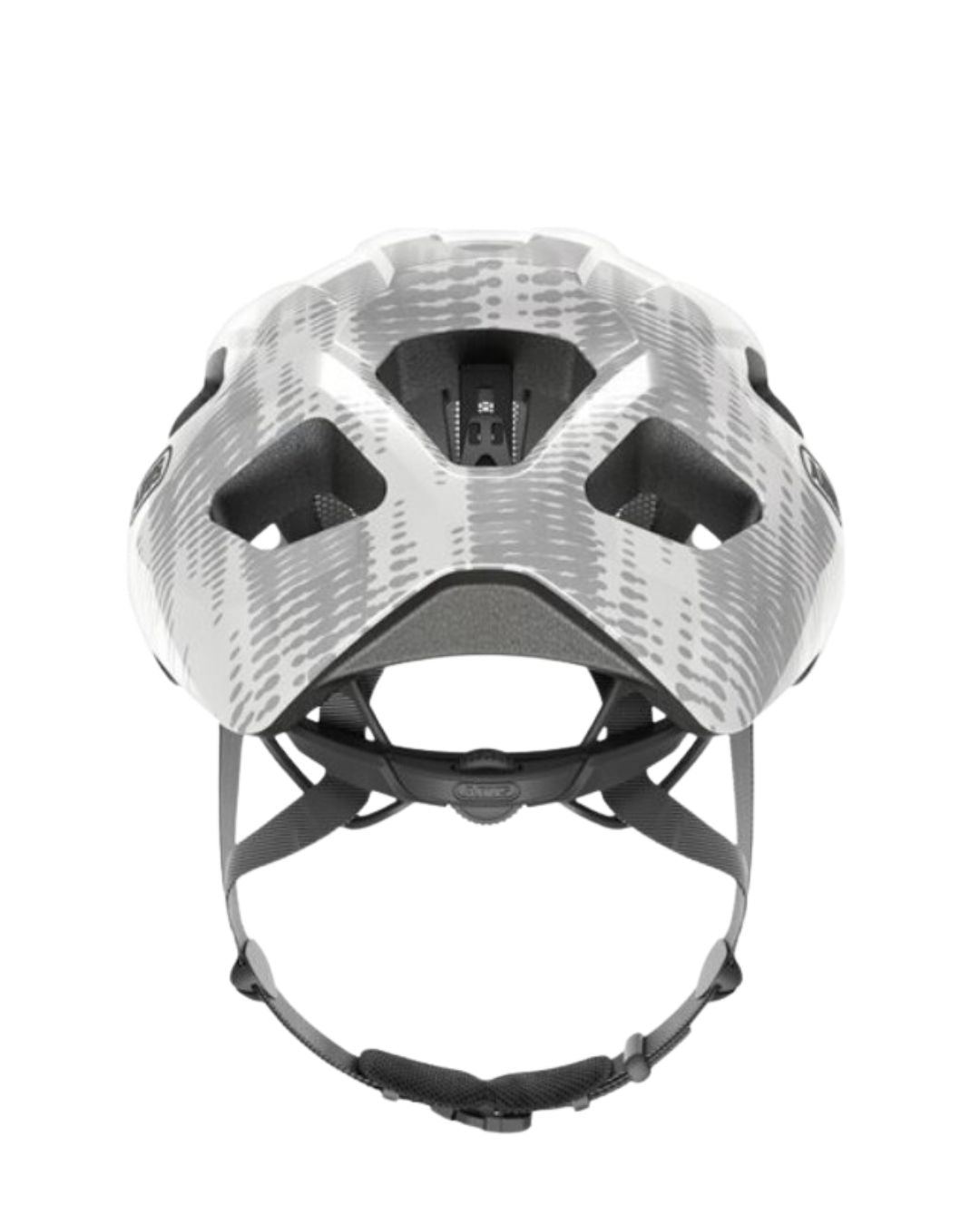 CASCO RUTA ABUS MACATOR WHITE SILVER