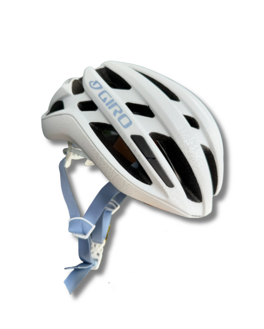 CASCO GIRO  AGILIS BLANCO/ CELESTE MIPS