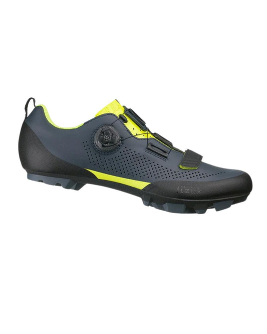 ZAPATILLAS MTB FIZIK TERRA X5  GRIS AMARILLO FLUO