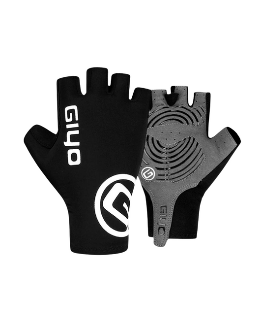 GUANTES CICLISMO GIYO DEDO CORTO GEL NEGRO UNISEX