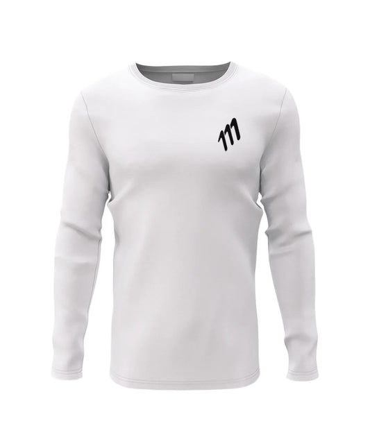CAMISETA RUNNING 111 MANGA LARGA BLANCA HOMBRE