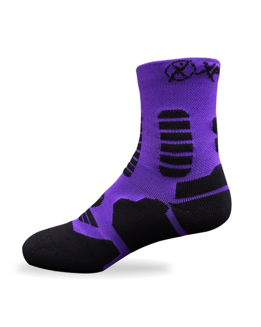 MEDIAS XPEDITION MARATÓN 6”BOT VINO MORADO /  NEGRO UNISEX