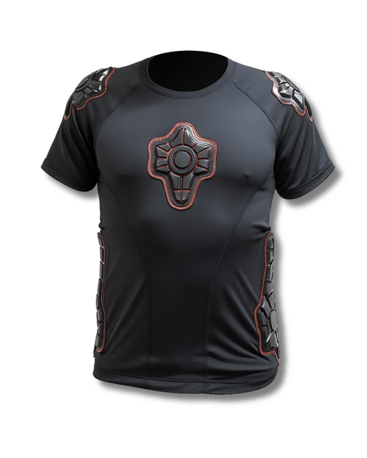 CAMISETA PECHERA GRE+CU NIÑOS CON PROTECCIÓN NEGRA