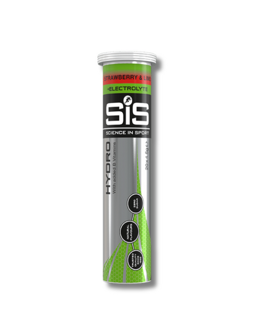 PASTILLAS SIS HYDRO - 20 TABLETAS DE HIDRATACIÓN / FRESA Y LIMA